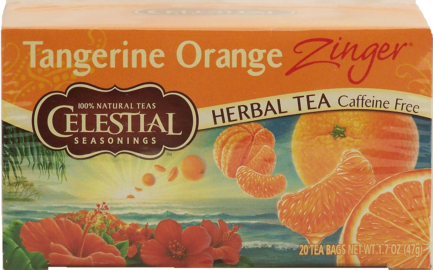 Celestial Seasonings Zinger tangerine orange flavor herbal tea, caffeine free, 20-bags Full-Size Picture